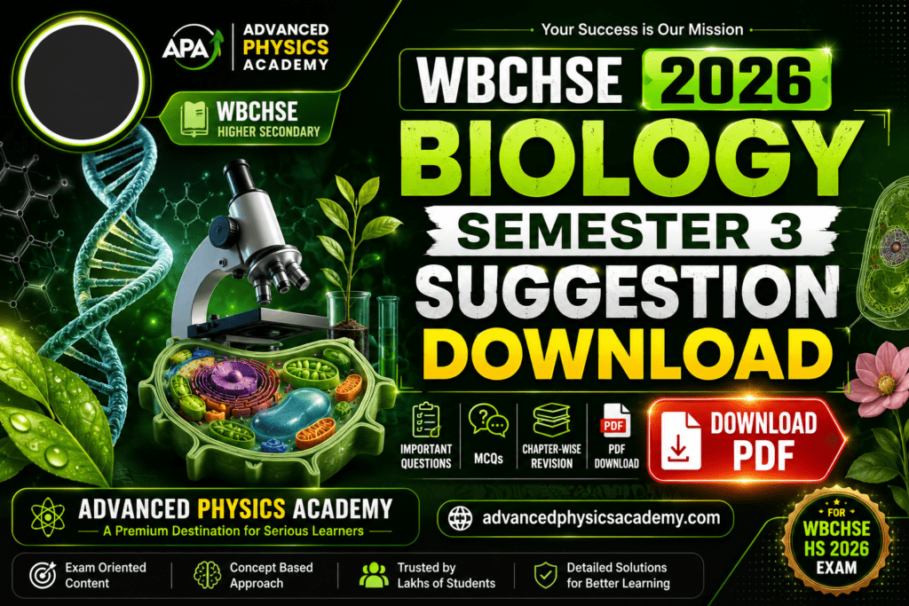 wbchse 2026 biology semester 3 suggestion